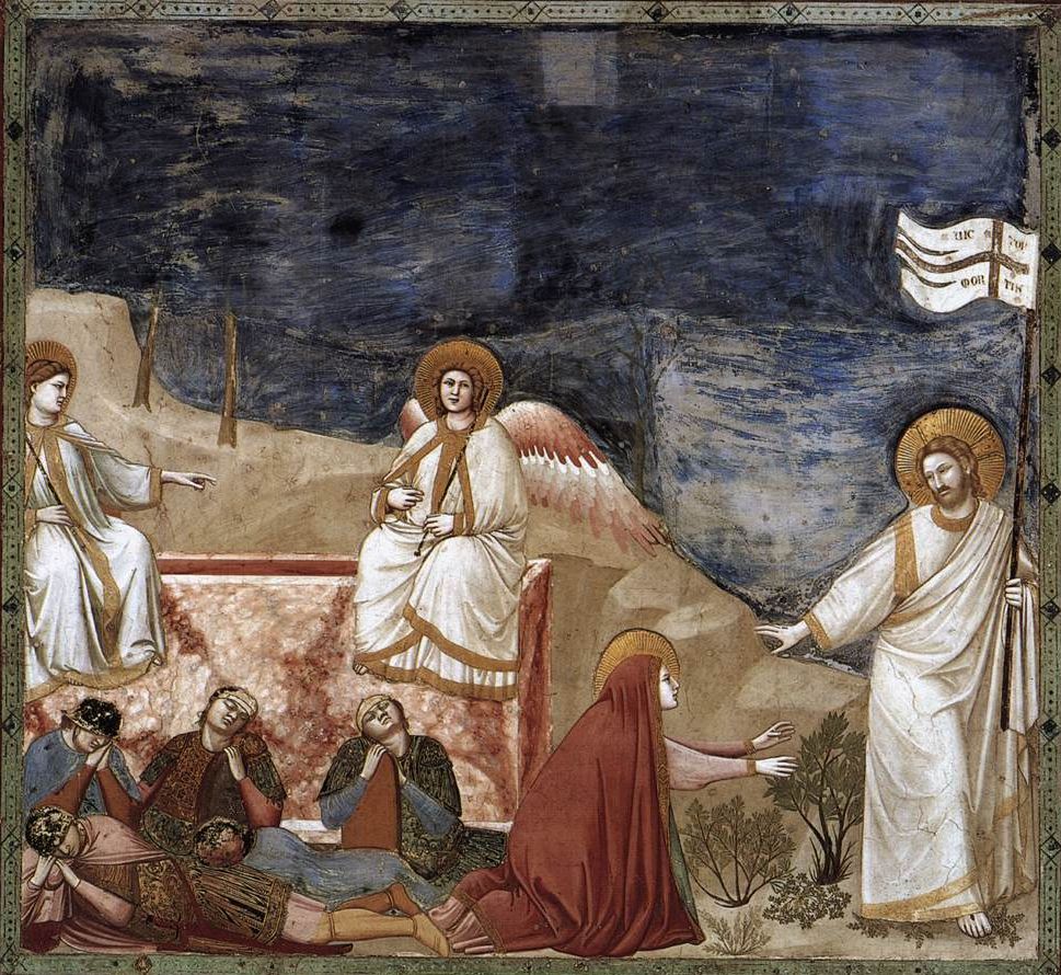 Zmartwychwstanie, Giotto di Bondone. Cappella Scrovegni, Padwa
