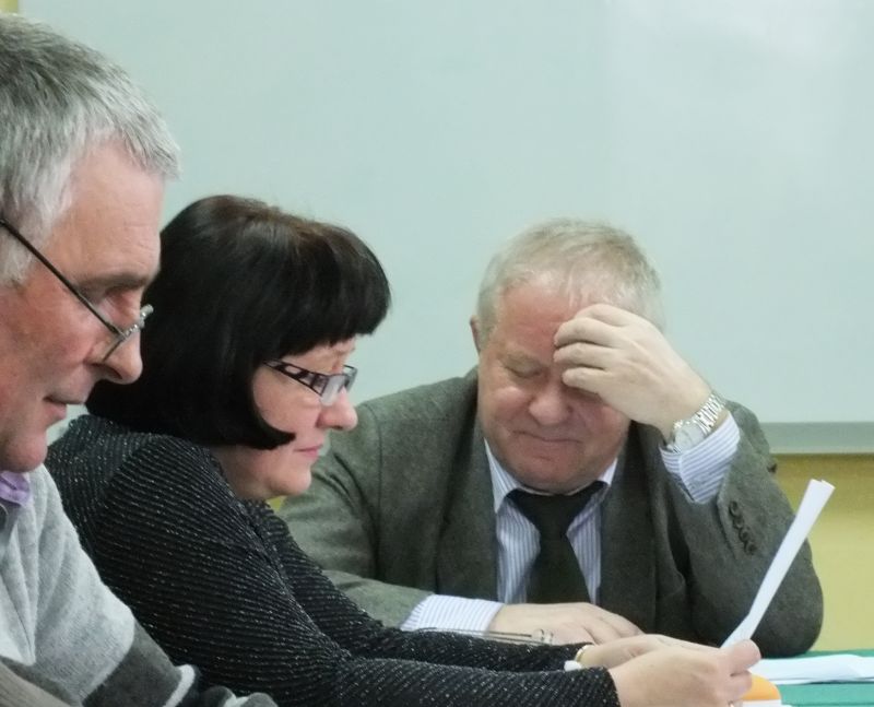 Wójt gminy Sidra Jan Hrynkiewicz (z prawej) (iSokolka.eu)