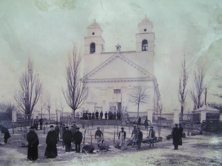 Kościół w Sokółce. Zdjęcie z 1897 roku 
