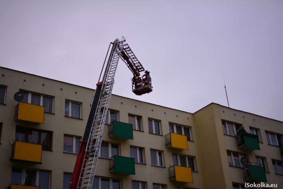 Sobotnia akcja strażaków (iSokolka.eu)
